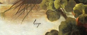 HORACIO LENGO. Óleo sobre lienzo. ""Pareja de escaletas"