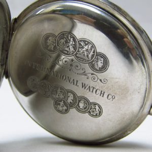 (IWC) International Watch Company. Reloj de Bolsillo, lepine y remontoir. Suiza, Año 1900.