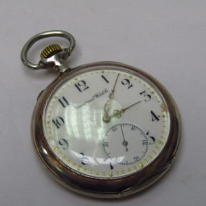 (IWC) International Watch Company. Reloj de Bolsillo, lepine y remontoir. Suiza, Año 1907.