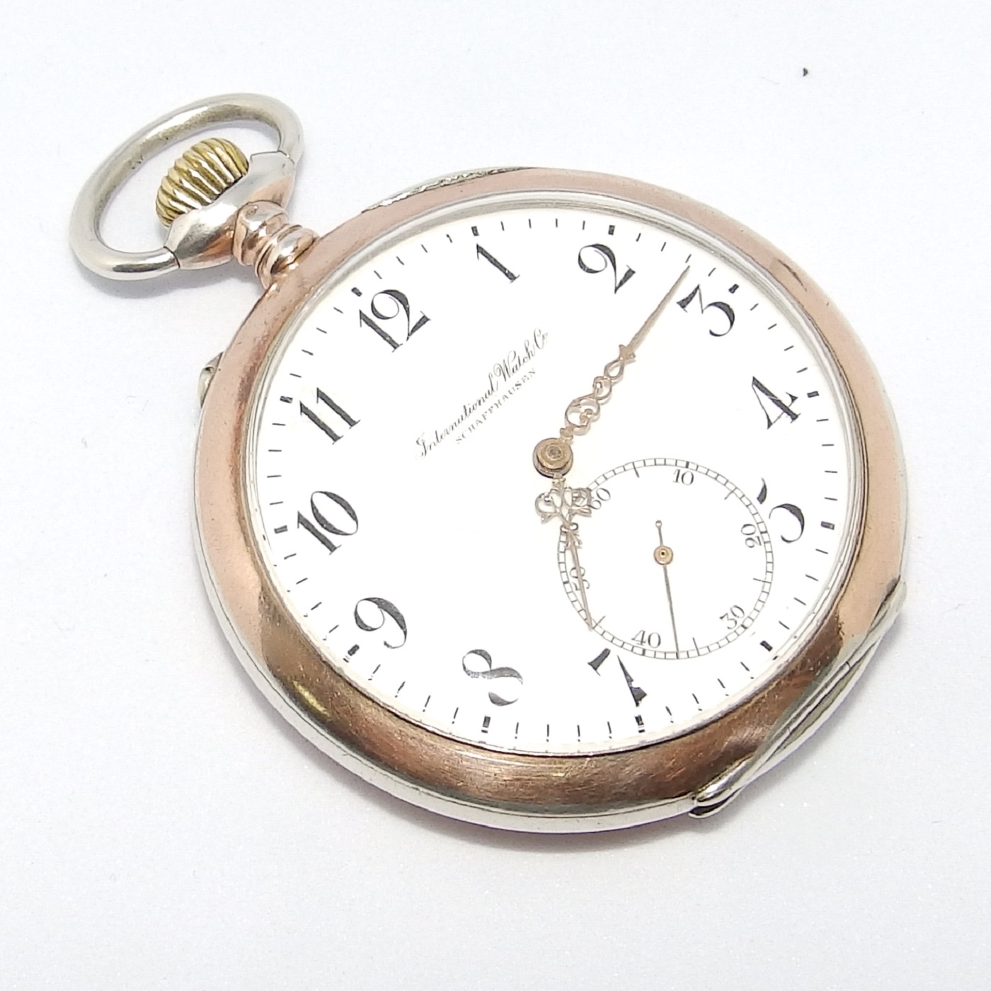 IWC (International Watch Company). Reloj de Bolsillo, Lepine y remontoir. Suiza, año 1917. IWC (International Watch Company). Reloj de Bolsillo, Lepine y remontoir. Suiza, año 1917.