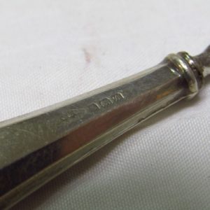 J&C. Estuche de manicura de cinco piezas en Plata Inglesa. Birmingham, 1920.