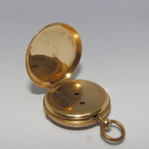 J.F. JACOT (Suiza). Reloj de Bolsillo, lepine. Ca. 1890.