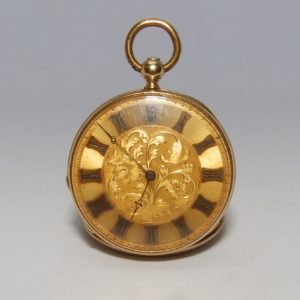 J.F. JACOT (Suiza). Reloj de Bolsillo, lepine. Ca. 1890.
