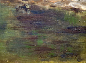J.F. WILDER. Óleo sobre lienzo. ""Escena campestre"