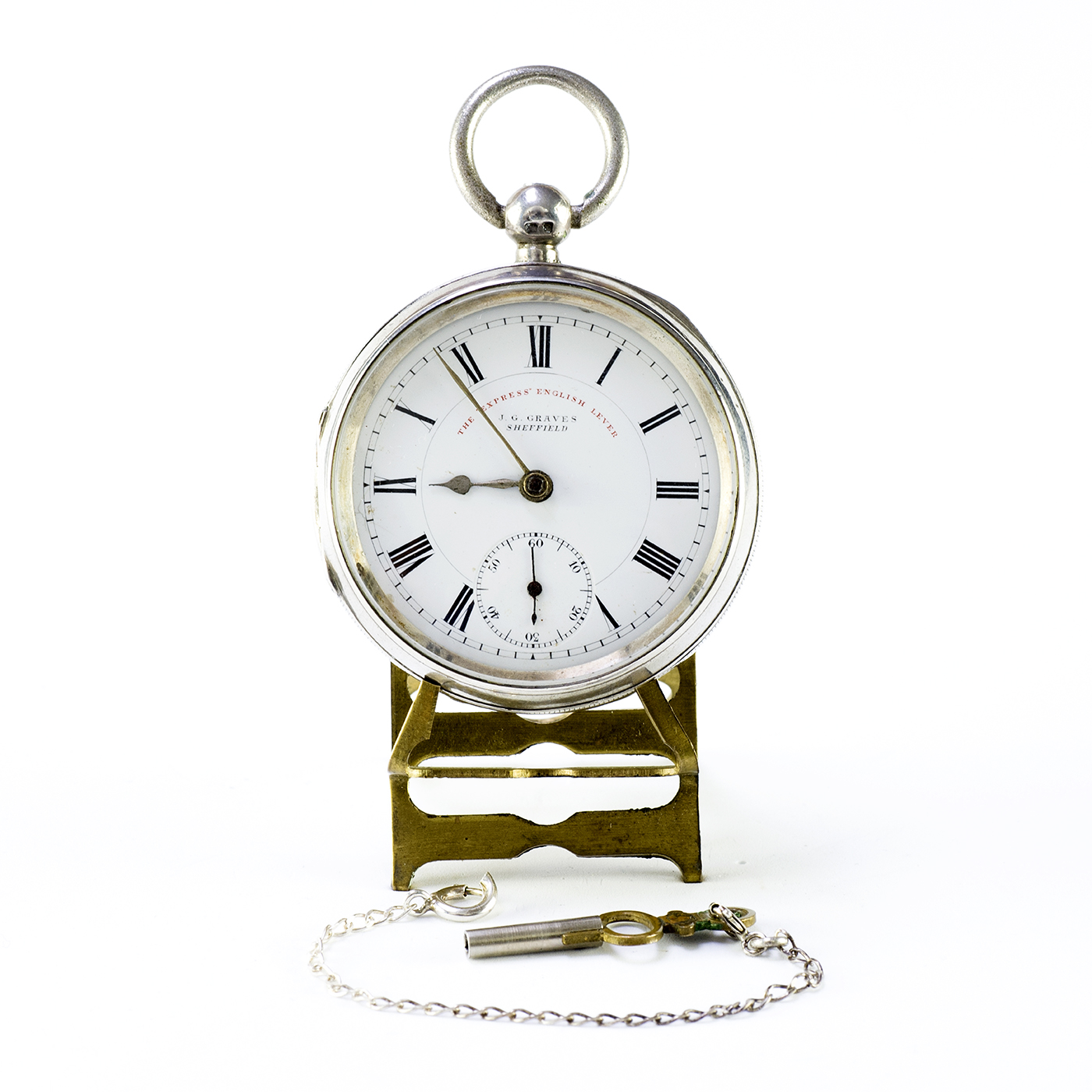 J.G. GRAVES. Reloj de bolsillo, lepine, Half Fusee (Semicatalino). Sheffield, año 1900. J.G. GRAVES. Reloj de bolsillo, lepine, Half Fusee (Semicatalino). Sheffield, año 1900.