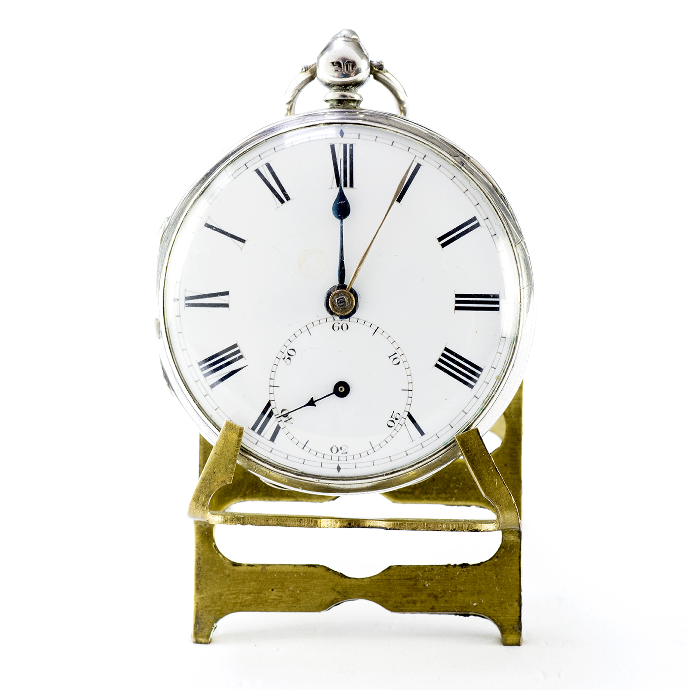 J. GILBERT. Reloj de bolsillo inglés, lepine, Half Fusee (Semicatalino). Londres, 1861.