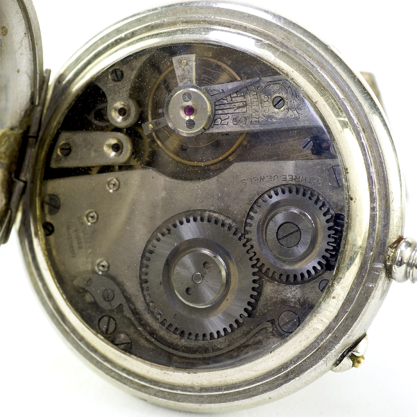 J.H. HASLER & FILS. Reloj de Bolsillo, lepine y remontoir. Triple calendario y fase lunar. Suiza, ca. 1890. J.H. HASLER & FILS. Reloj de Bolsillo, lepine y remontoir. Triple calendario y fase lunar. Suiza, ca. 1890.