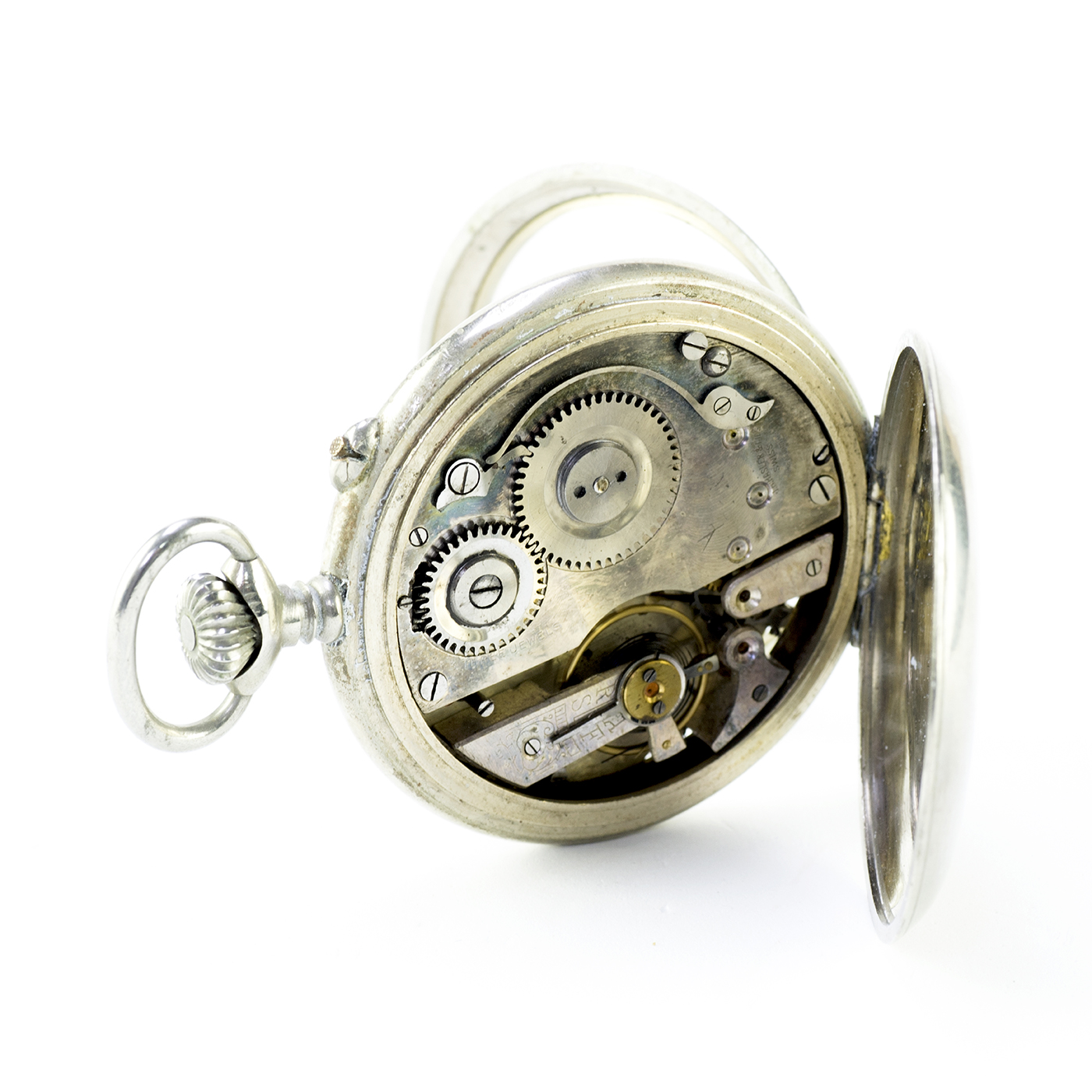 J.H. HASLER & FILS. Reloj de Bolsillo, lepine y remontoir. Triple calendario y fase lunar. Suiza, ca. 1890. J.H. HASLER & FILS. Reloj de Bolsillo, lepine y remontoir. Triple calendario y fase lunar. Suiza, ca. 1890.