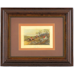 J. HARRYS & H. ALKEN (England). Pareja de litografías. "" Turf y cacería a caballo""