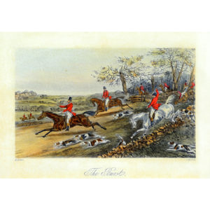 J. HARRYS & H. ALKEN (England). Pareja de litografías. "" Turf y cacería a caballo""