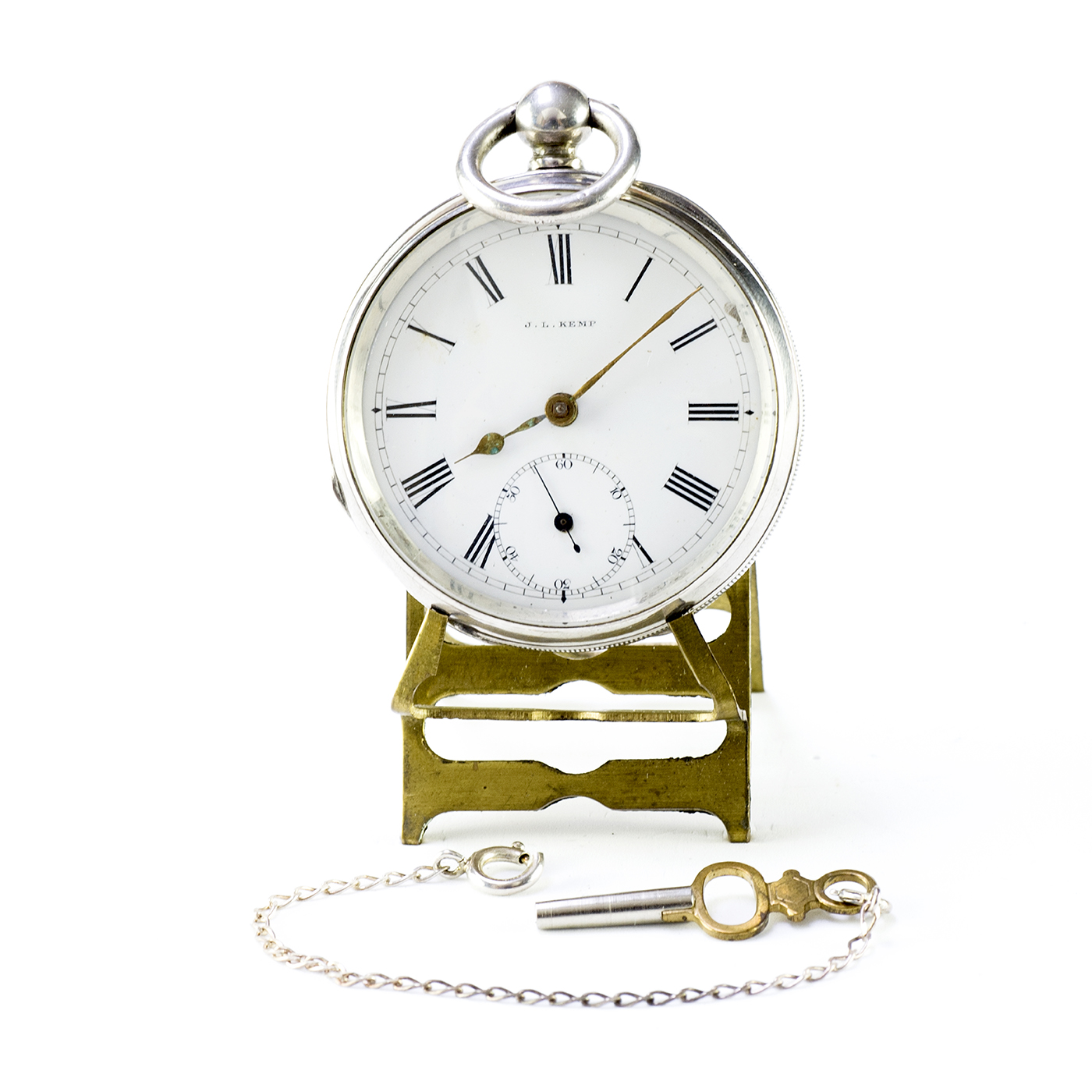 J.L. KEMP - WALTHAM. Reloj de bolsillo, lepine. Reino Unido, ca. 1885. J.L. KEMP - WALTHAM. Reloj de bolsillo, lepine. Reino Unido, ca. 1885.