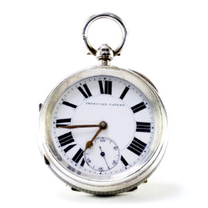 J. STONE (Leeds). Reloj Inglés de Bolsillo, Lepine, Half Fusee (Semicatalino). Chester, 1909.