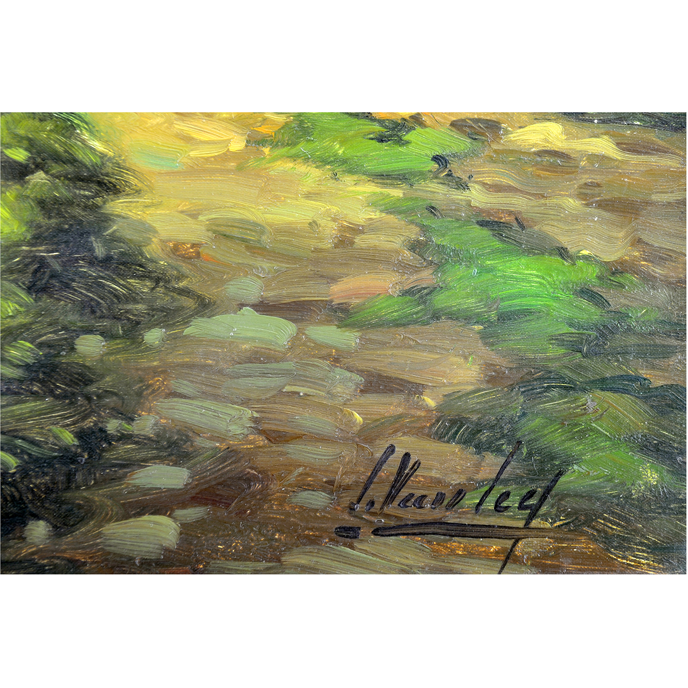 J. VAN LEY. (Escuela Holandesa). Óleo sobre lienzo. "Paisaje". J. VAN LEY. (Escuela Holandesa). Óleo sobre lienzo. "Paisaje".