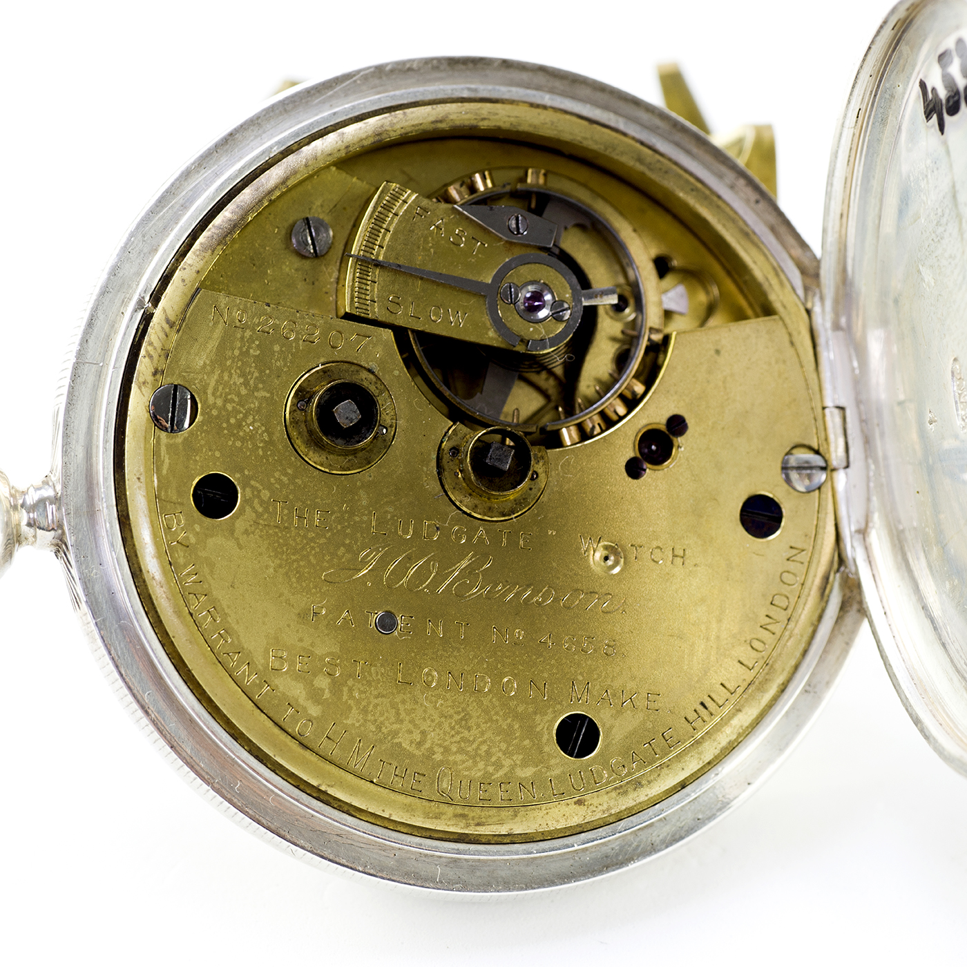 J.W. BENSON (Londres). Reloj de bolsillo, lepine. Londres, 1885. J.W. BENSON (Londres). Reloj de bolsillo, lepine. Londres, 1885.