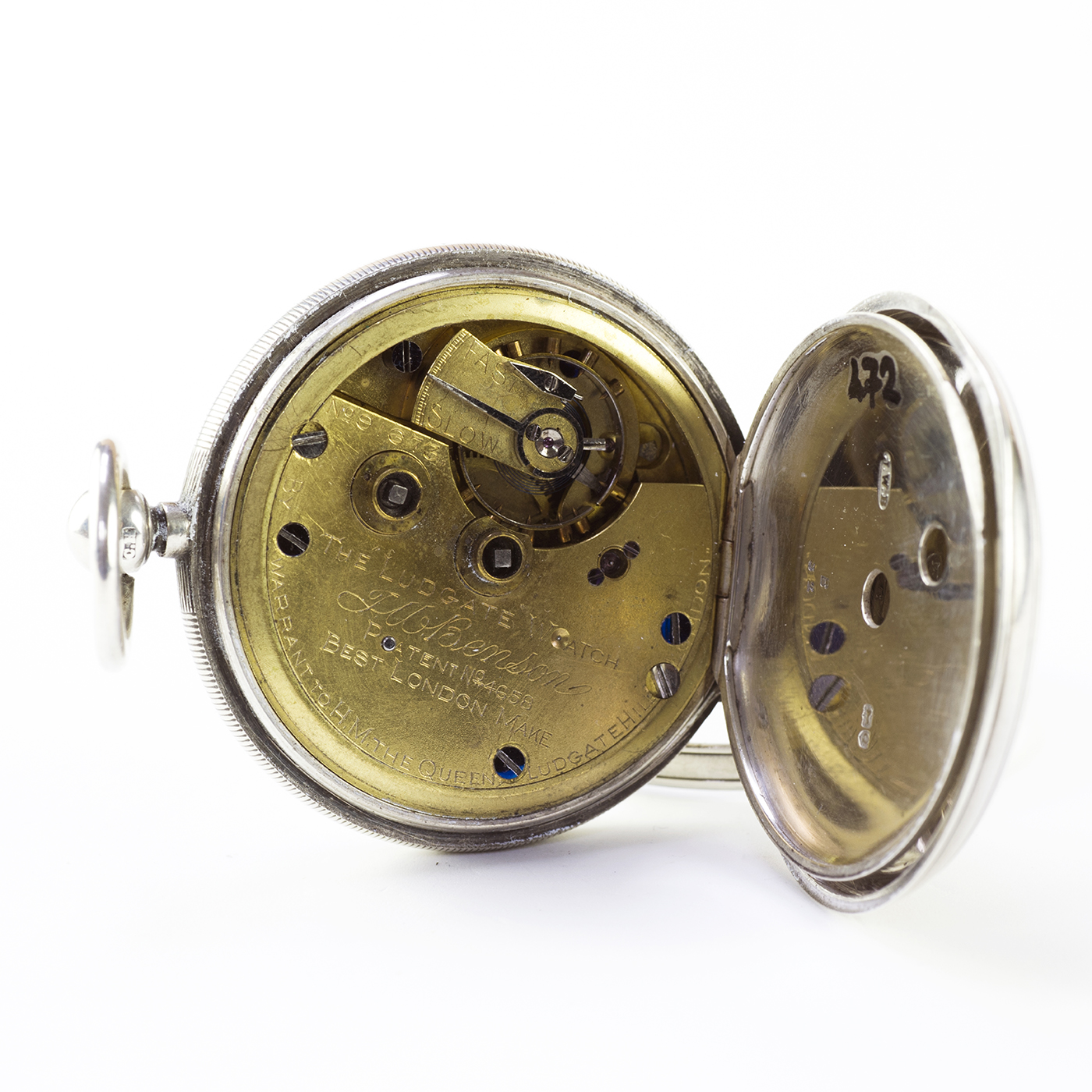 J.W. BENSON (Londres). Reloj de bolsillo, lepine. Londres, 1891. J.W. BENSON (Londres). Reloj de bolsillo, lepine. Londres, 1891.