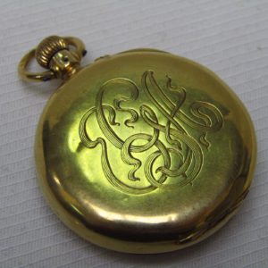 J.W. BENSON. Reloj de colgar, lepine y remontoir. Londres, ca. 1900.