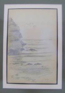 Jacques Hirtz (París, 1905-1988). Lote de tres Dibujos a Lápiz. Paisaje de Playa, Marina y Puerto Costero.