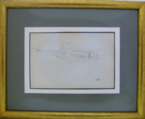 Jacques Hirtz (París, 1905-1988). Lote de tres Dibujos a Lápiz. Paisaje de Playa, Marina y Puerto Costero.