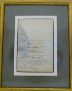 Jacques Hirtz (París, 1905-1988). Lote de tres Dibujos a Lápiz. Paisaje de Playa, Marina y Puerto Costero.