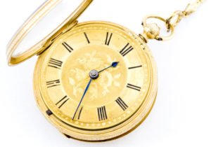 Jainsh Brothers (Cardiff). Reloj de Bolsillo, Lepine, Half Fusee (semicatalino). Londres, 1885.