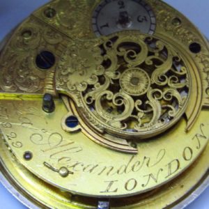 Jas. ALEXANDER (Londres, 1830). Reloj de Bolsillo Lepine, Verge Fusee (Catalino).