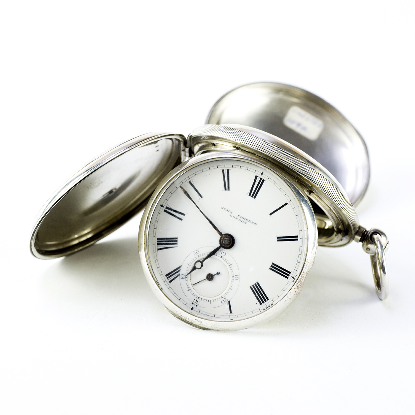 JOHN FORREST (London). Reloj de Bolsillo, saboneta, Half Fusee (Semicatalino). Londres, año 1898.