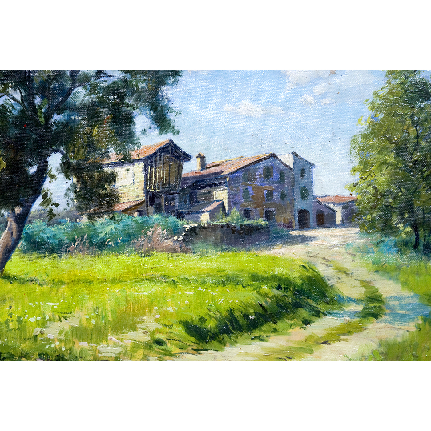 JORDI ROSICH ROJAS. Óleo sobre lienzo. "Paisaje rural". JORDI ROSICH ROJAS. Óleo sobre lienzo. "Paisaje rural".