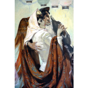 JOSÉ BARDASANO BAOS. Óleo sobre lienzo. "Verbena".