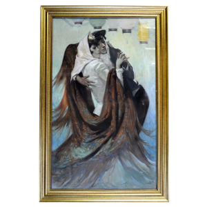 JOSÉ BARDASANO BAOS. Óleo sobre lienzo. "Verbena".