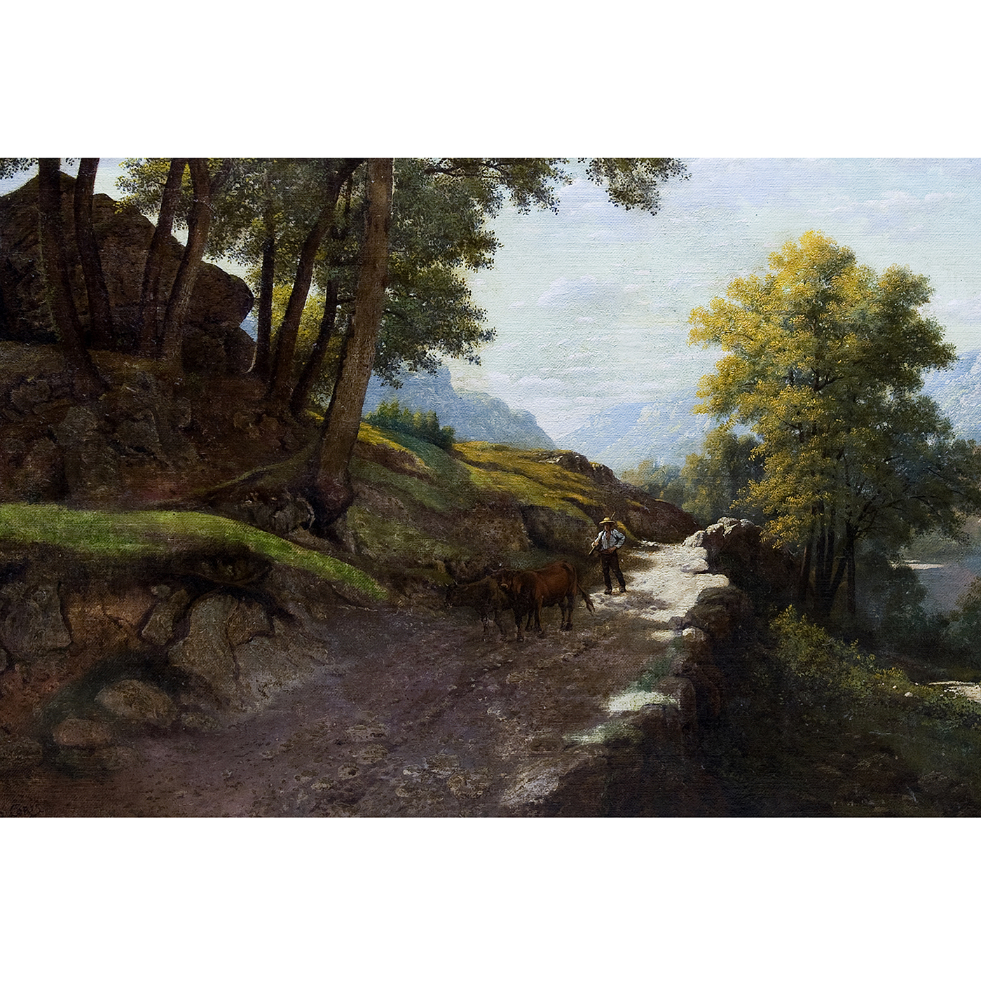 JOSÉ BLANCO CORIS. Óleo sobre lienzo. "Paisaje" JOSÉ BLANCO CORIS. Óleo sobre lienzo. "Paisaje"