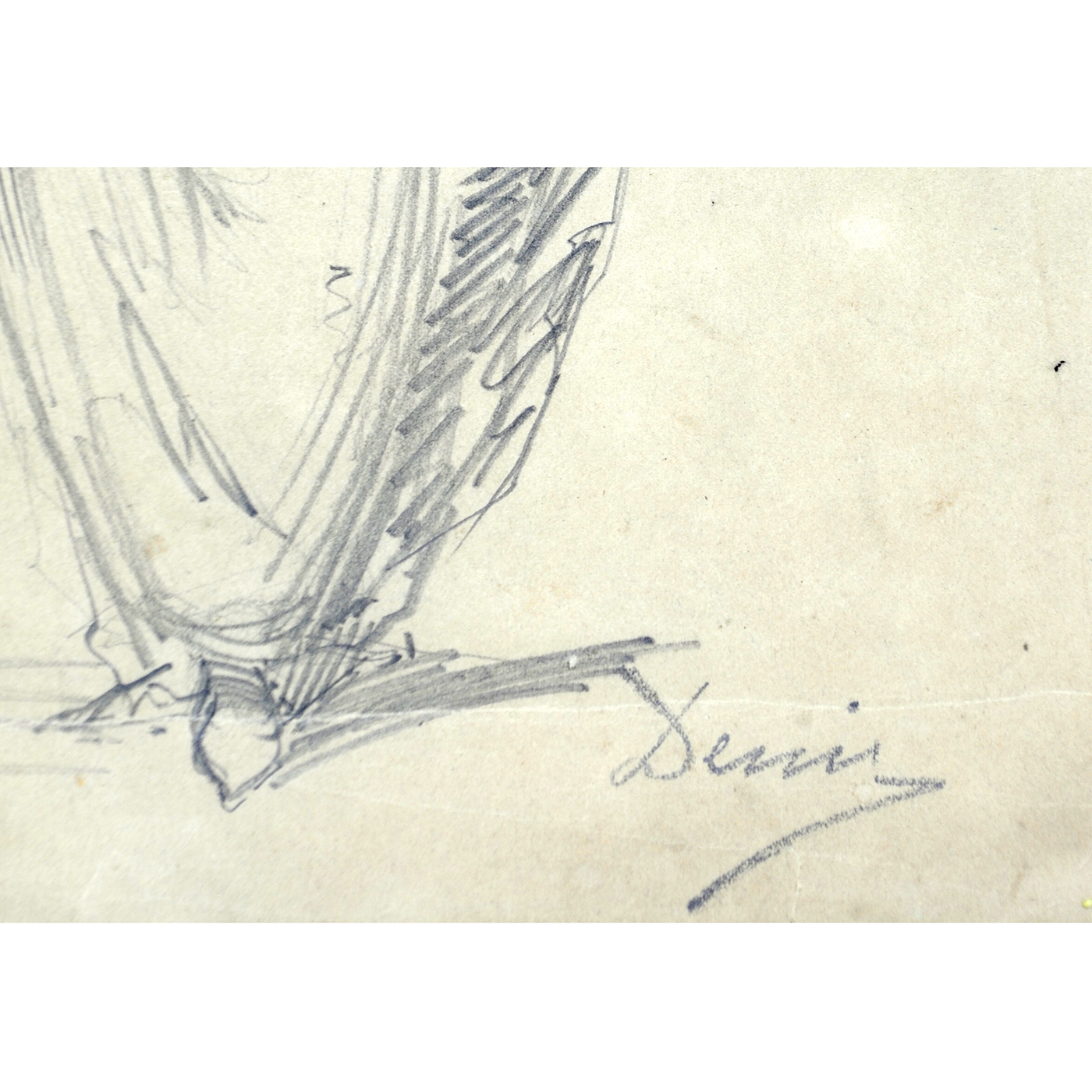 JOSÉ DENIS BELGRANO. Dibujo a lápiz y carbón. ""Dama Cortesana" JOSÉ DENIS BELGRANO. Dibujo a lápiz y carbón. ""Dama Cortesana"