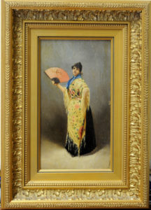 JOSÉ FLORES Y VELA. Óleo sobre tabla.