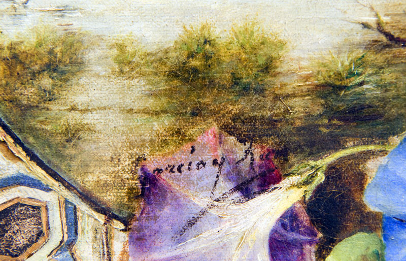 JOSÉ GARCÍA Y RAMOS. Óleo sobre lienzo. JOSÉ GARCÍA Y RAMOS. Óleo sobre lienzo.