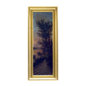 JOSÉ LUPIAÑEZ CARRASCO. Óleo sobre lienzo. "Paisaje Fluvial"
