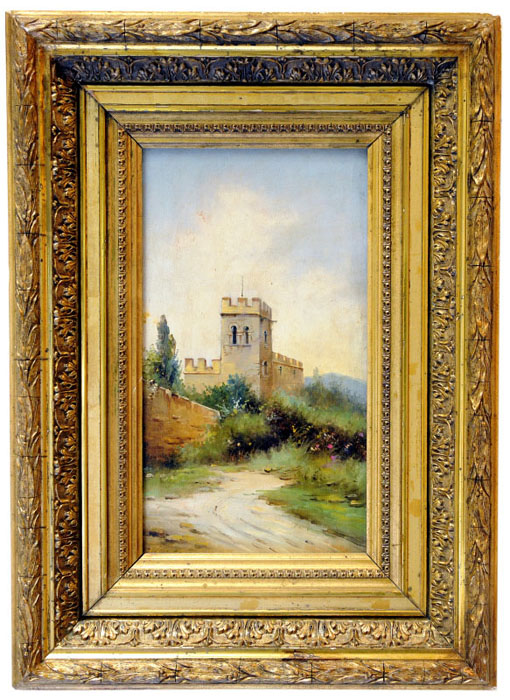 JOSÉ LUPIAÑEZ CARRASCO. Óleo sobre tabla. “Paisaje” JOSÉ LUPIAÑEZ CARRASCO. Óleo sobre tabla. “Paisaje”