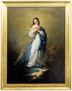 JOSÉ MARÍA RODRÍGUEZ DE LOSADA. Óleo sobre lienzo. ""Inmaculada"