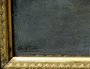 JOSÉ NIN Y TUDÓ. Óleo sobre lienzo. “Dama”