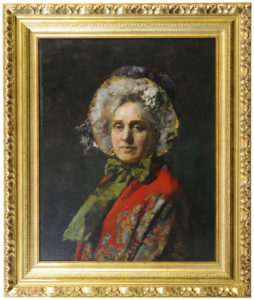 JOSÉ VILLEGAS CORDERO. Óleo sobre lienzo. ""Busto de dama"