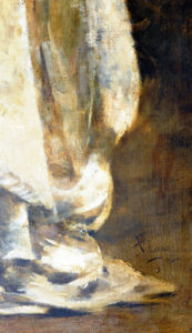 JOSÉ VILLEGAS CORDERO. Óleo sobre lienzo. ""Dama de negro"