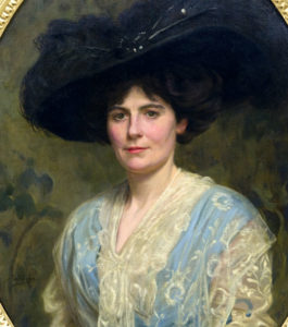 JOSÉ VILLEGAS CORDERO. Óleo sobre lienzo. ""Retrato de dama""
