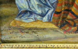 JUAN M. ESCASENA. Siglo XIX. Óleo sobre lienzo. ""Escena Costumbrista"