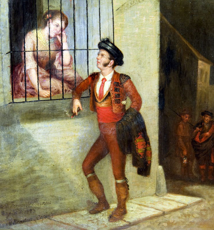 JUAN M. ESCASENA. Siglo XIX. Óleo sobre lienzo. ""Escena Costumbrista" JUAN M. ESCASENA. Siglo XIX. Óleo sobre lienzo. ""Escena Costumbrista"