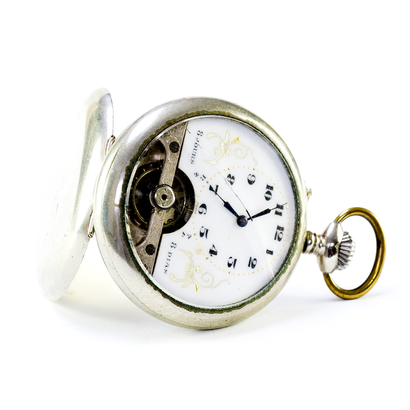 JUBIDOS (Licencia Hebdomas). Reloj de Bolsillo, Lepine, remontoir, Ocho días Cuerda. Suiza, ca. 1900 JUBIDOS (Licencia Hebdomas). Reloj de Bolsillo, Lepine, remontoir, Ocho días Cuerda. Suiza, ca. 1900
