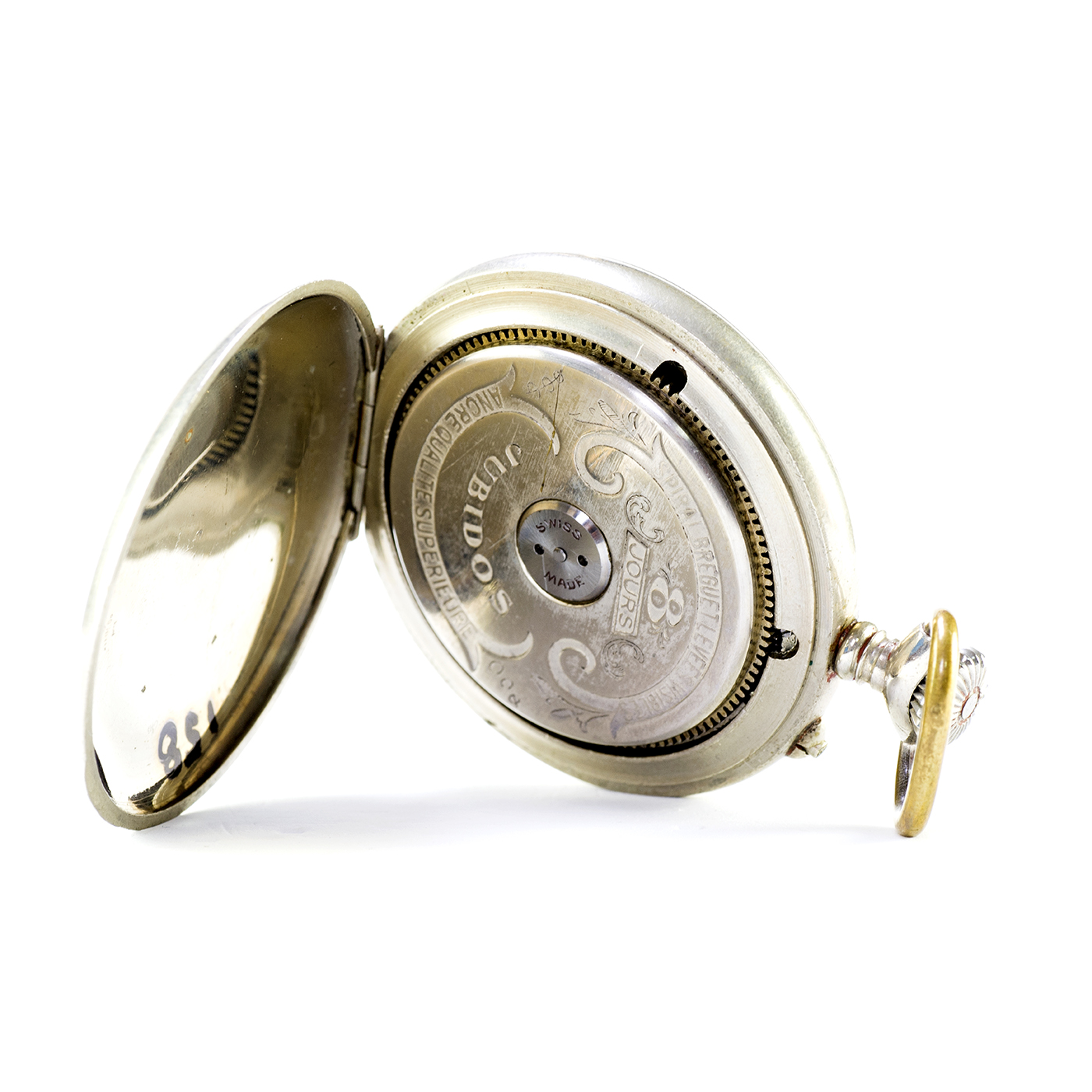 JUBIDOS (Licencia Hebdomas). Reloj de Bolsillo, Lepine, remontoir, Ocho días Cuerda. Suiza, ca. 1900 JUBIDOS (Licencia Hebdomas). Reloj de Bolsillo, Lepine, remontoir, Ocho días Cuerda. Suiza, ca. 1900