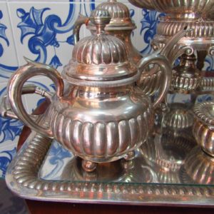 Juego de Café en plata. España. Siglo XX.