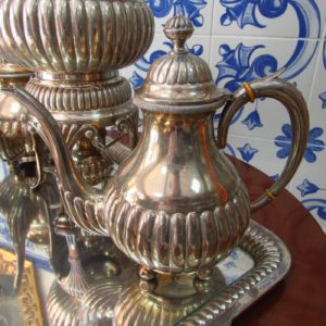 Juego de Café en plata. España. Siglo XX.