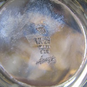 Juego de Café en plata. Orfebre Anaya. Siglo XX.