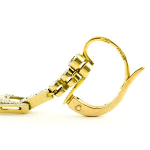 JUEGO DE PENDIENTES DE ORO