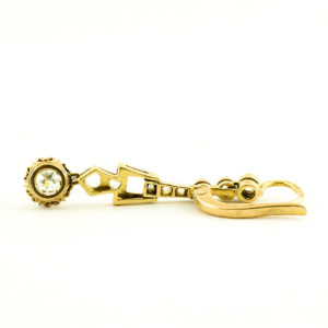 JUEGO DE PENDIENTES DE ORO