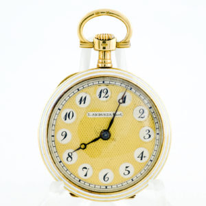 L.Anduiza. Reloj de bolsillo-colgar, lepine y remontoir. Oro 18k. Ca. 1900.